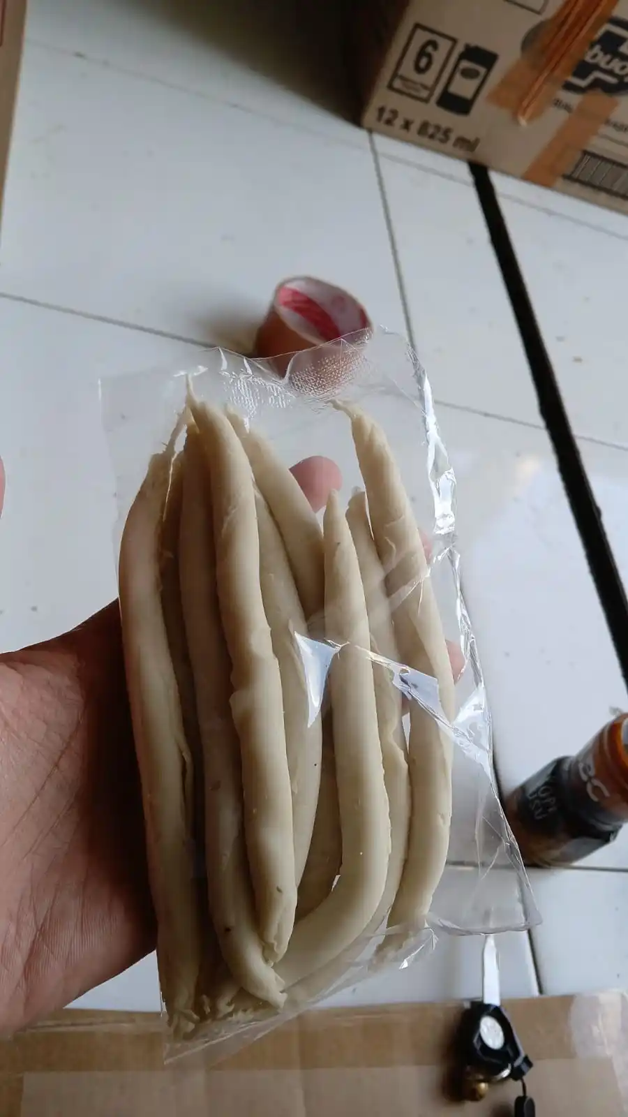 Foto sotong mentah siap goreng